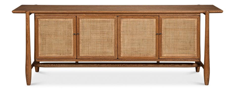Sarreid Nido 4 Door Rattan Sideboard SIDEBOARDS + CREDENZAS