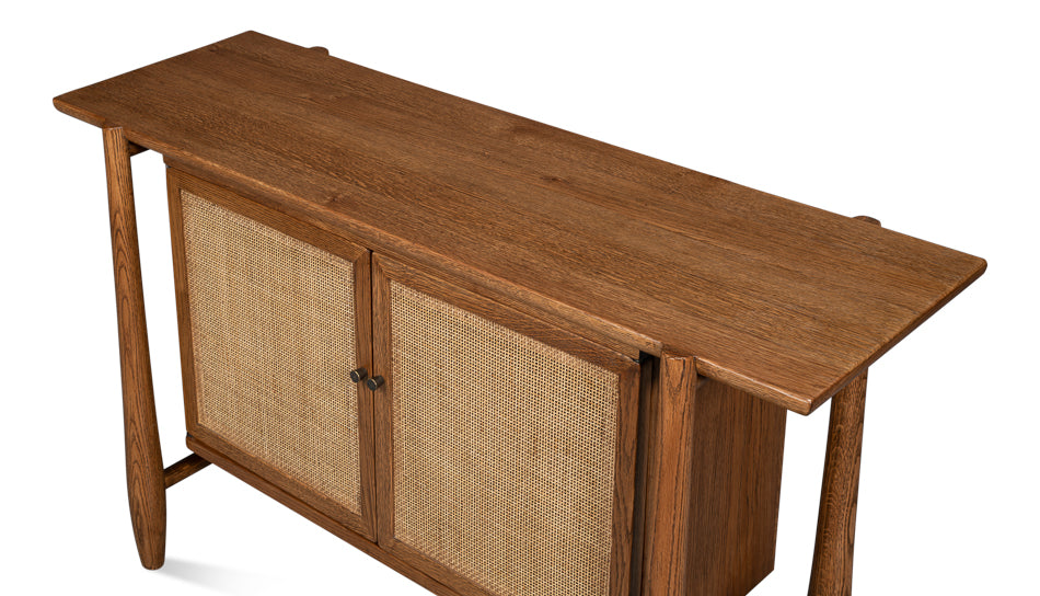 American Home Furniture | Sarreid - Nido 2 Door Rattan Sideboard