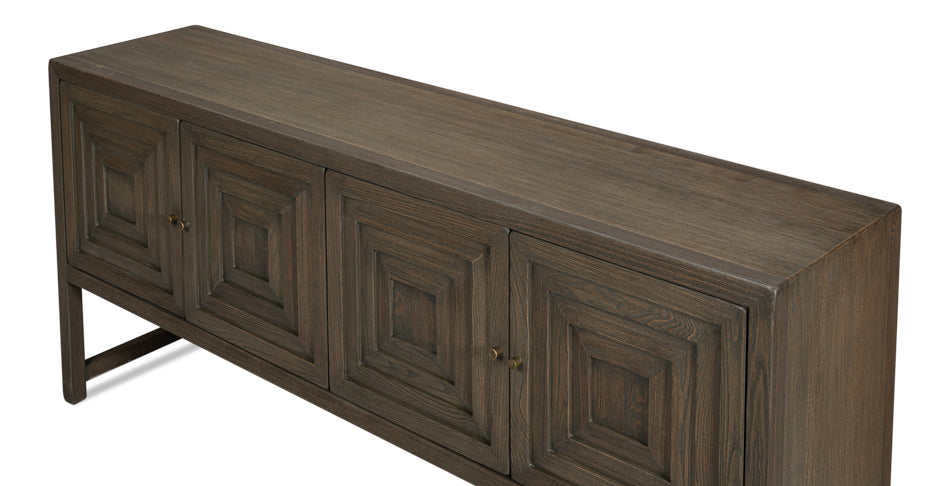 American Home Furniture | Sarreid - Dice 4 Door Sideboard