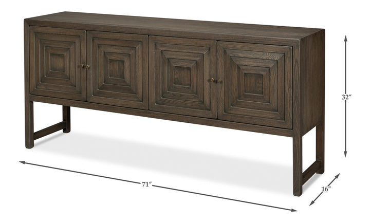 American Home Furniture | Sarreid - Dice 4 Door Sideboard