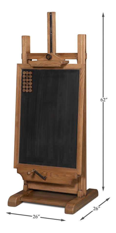 American Home Furniture | Sarreid - Haagen Adjustable Blackboard Easel