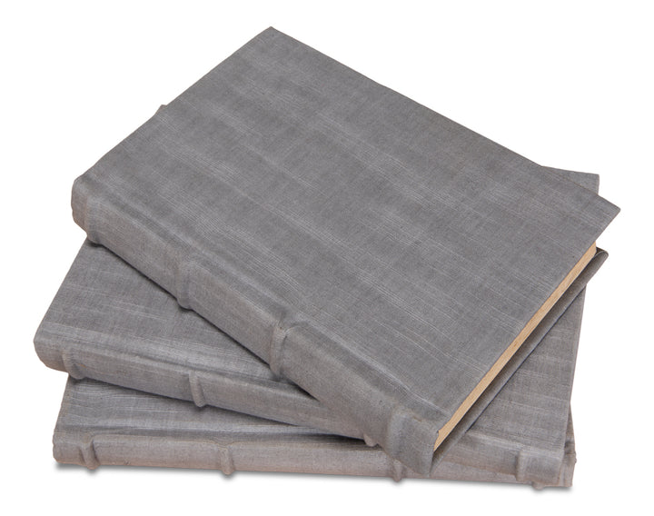 American Home Furniture | Sarreid - Heather Gray Linen Books - Set/12