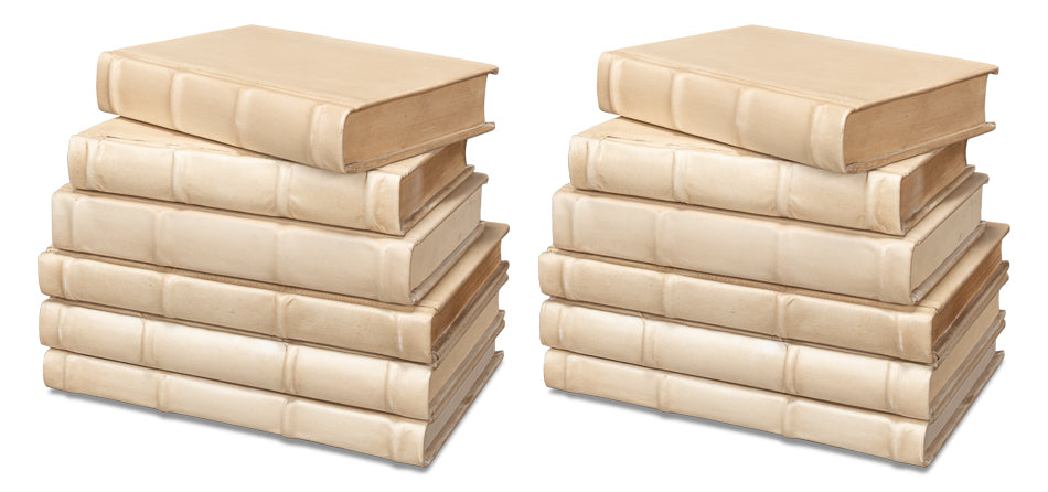 American Home Furniture | Sarreid - Books - Set Of 12 - Antique White