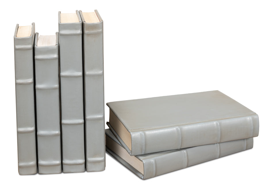 American Home Furniture | Sarreid - Books - Set Of 12 - Antique Grey