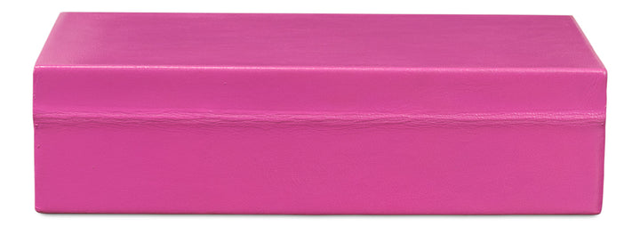 American Home Furniture | Sarreid - Gatsburg Shagreen Box - Pink - Set Of 2