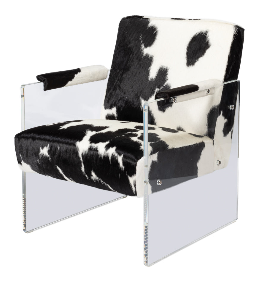 American Home Furniture | Sarreid - Holloway Armchair - Black & White