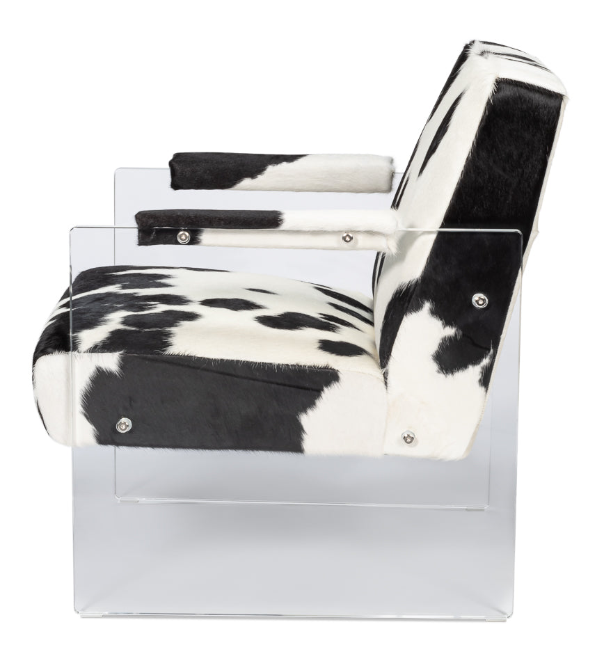 American Home Furniture | Sarreid - Holloway Armchair - Black & White