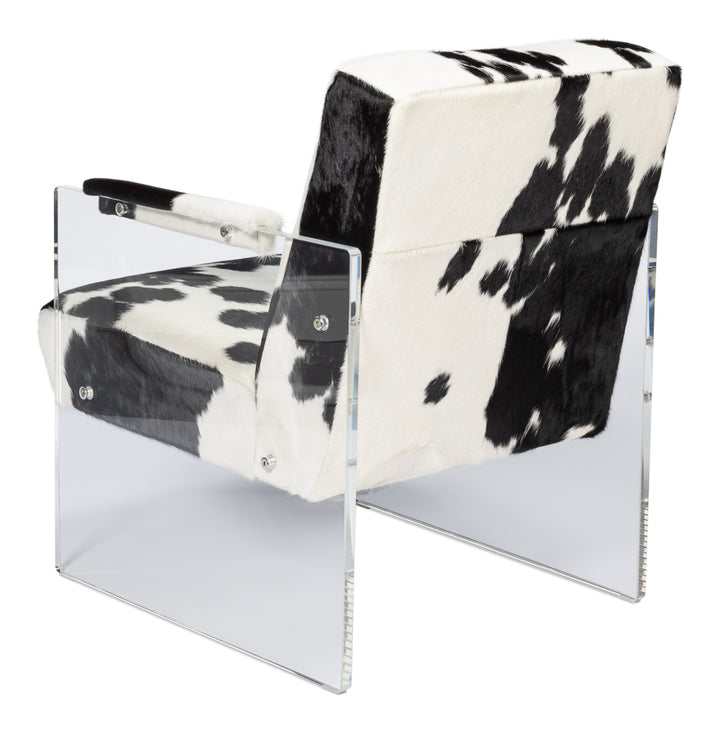 American Home Furniture | Sarreid - Holloway Armchair - Black & White