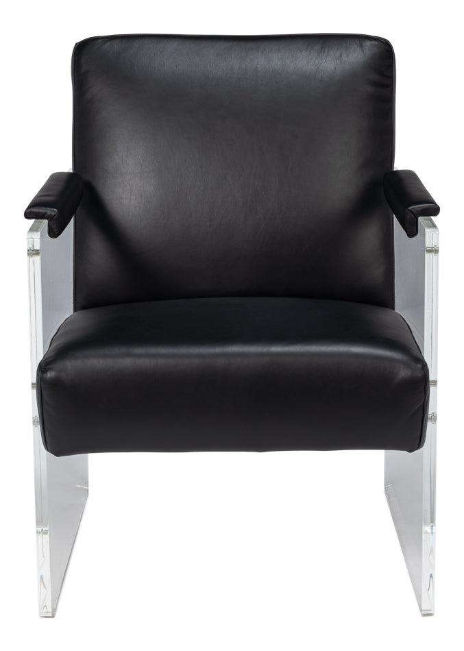 Sarreid Holloway Armchair - Onyx Black ACCENT + LOUNGE CHAIRS