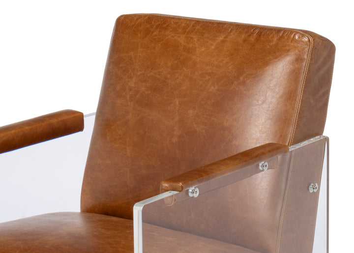 American Home Furniture | Sarreid - Holloway Armchair - Cuba Brown