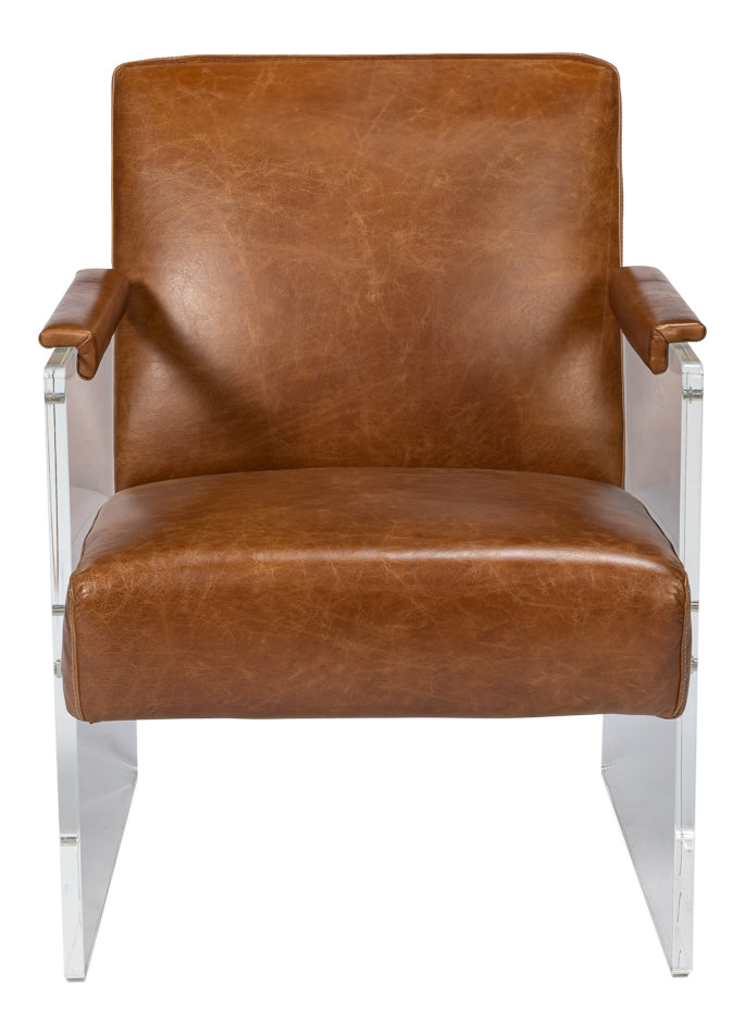 American Home Furniture | Sarreid - Holloway Armchair - Cuba Brown