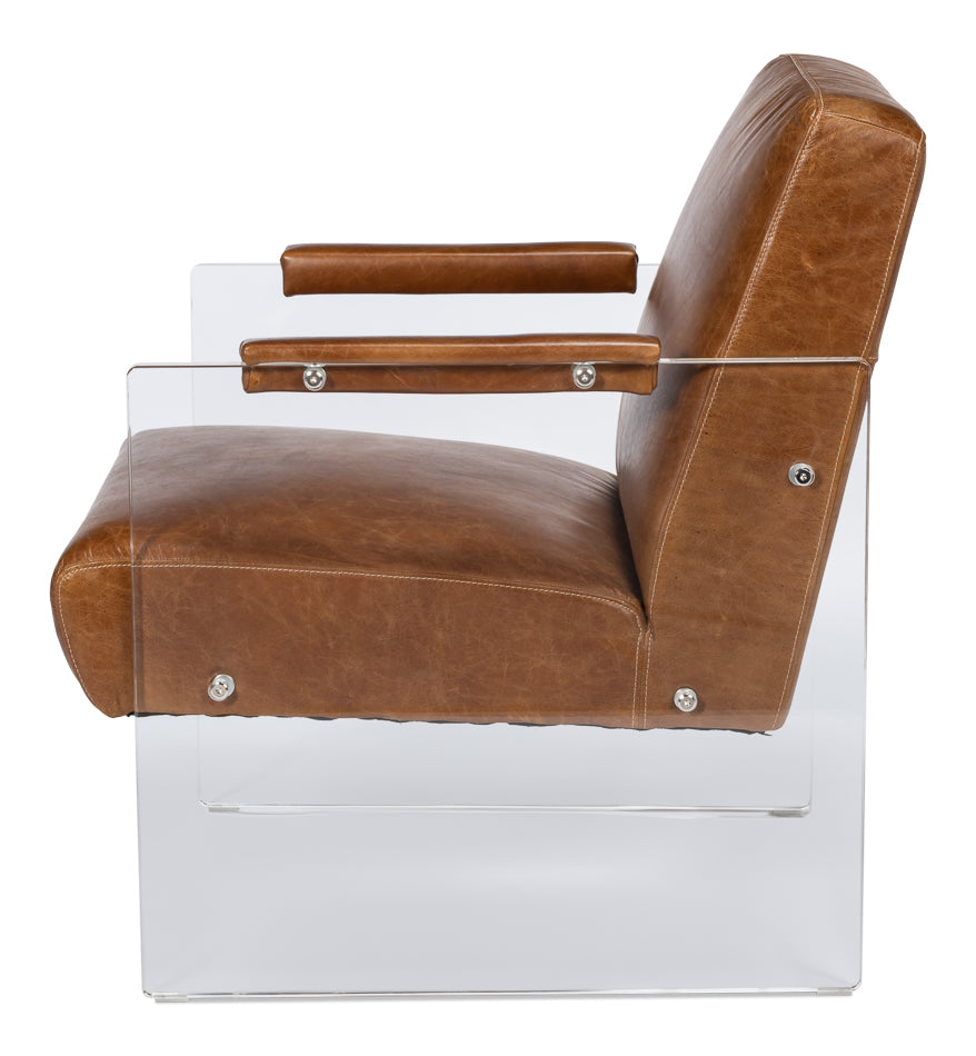 American Home Furniture | Sarreid - Holloway Armchair - Cuba Brown