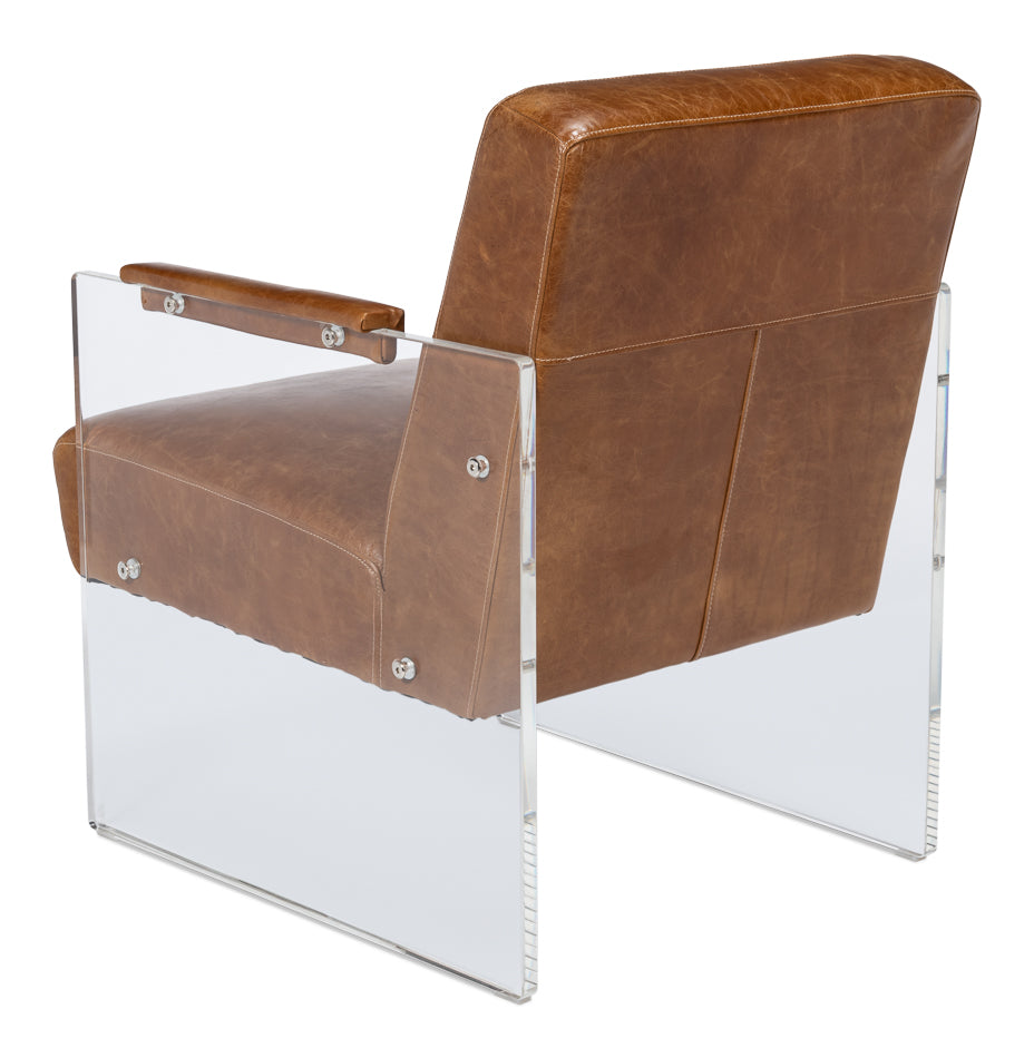 American Home Furniture | Sarreid - Holloway Armchair - Cuba Brown