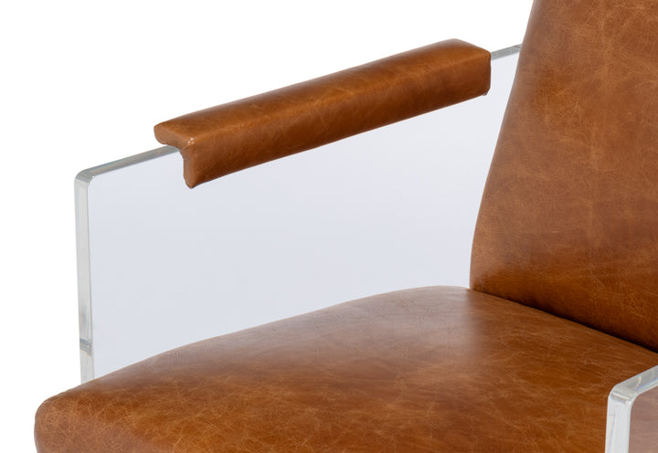 American Home Furniture | Sarreid - Holloway Armchair - Cuba Brown