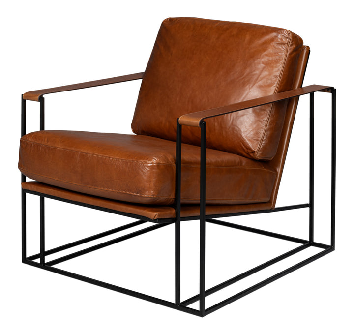 American Home Furniture | Sarreid - Oryan Chair - Havana Brown