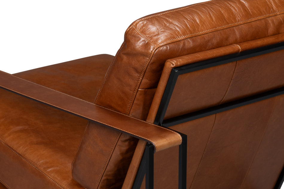 American Home Furniture | Sarreid - Oryan Chair - Havana Brown