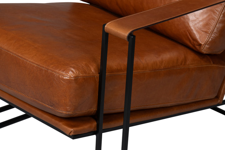 American Home Furniture | Sarreid - Oryan Chair - Havana Brown