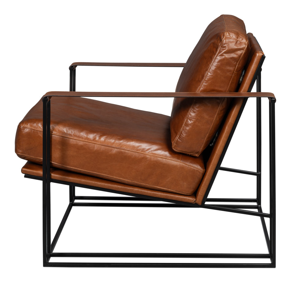 American Home Furniture | Sarreid - Oryan Chair - Havana Brown