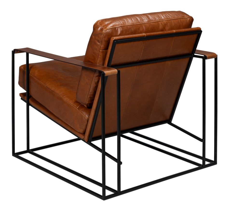 American Home Furniture | Sarreid - Oryan Chair - Havana Brown