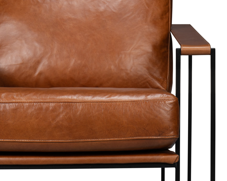 American Home Furniture | Sarreid - Oryan Chair - Havana Brown