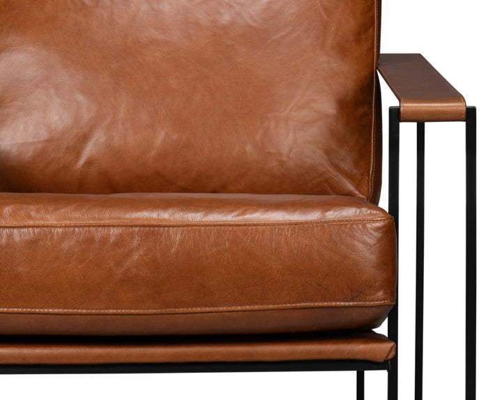 American Home Furniture | Sarreid - Oryan Chair - Havana Brown