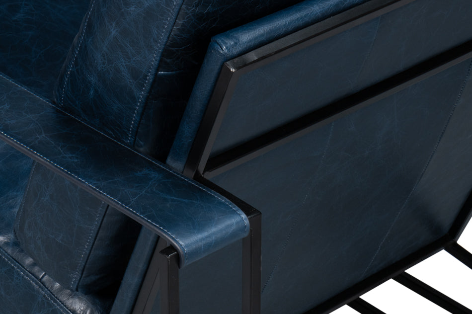 American Home Furniture | Sarreid - Oryan Chair - Chateau Blue