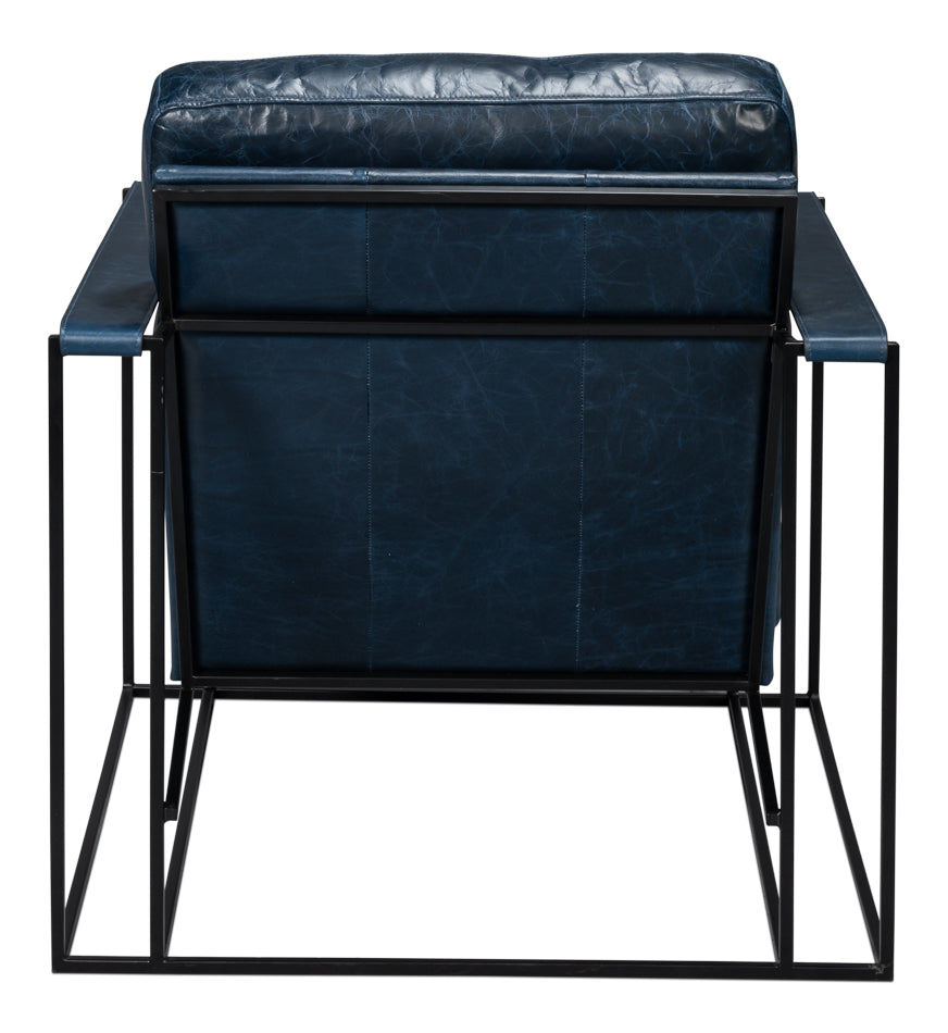 American Home Furniture | Sarreid - Oryan Chair - Chateau Blue