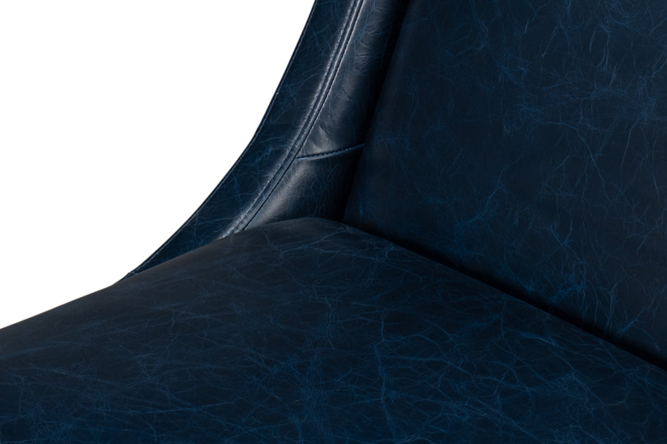 American Home Furniture | Sarreid - Brandy Accent Chair - Chateau Blue