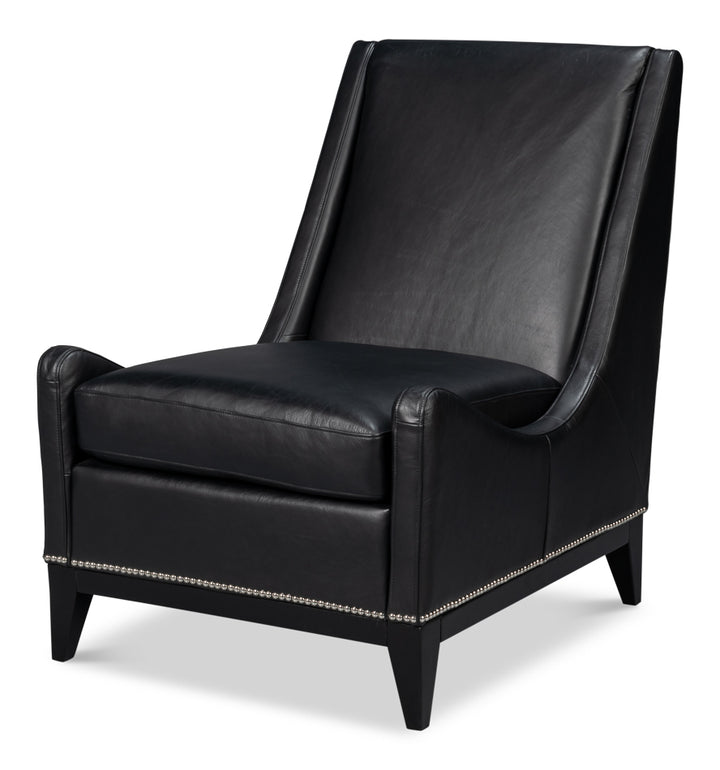 American Home Furniture | Sarreid - Brandy Accent Chair - Onyx Black