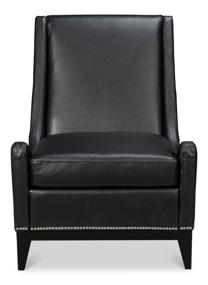 American Home Furniture | Sarreid - Brandy Accent Chair - Onyx Black