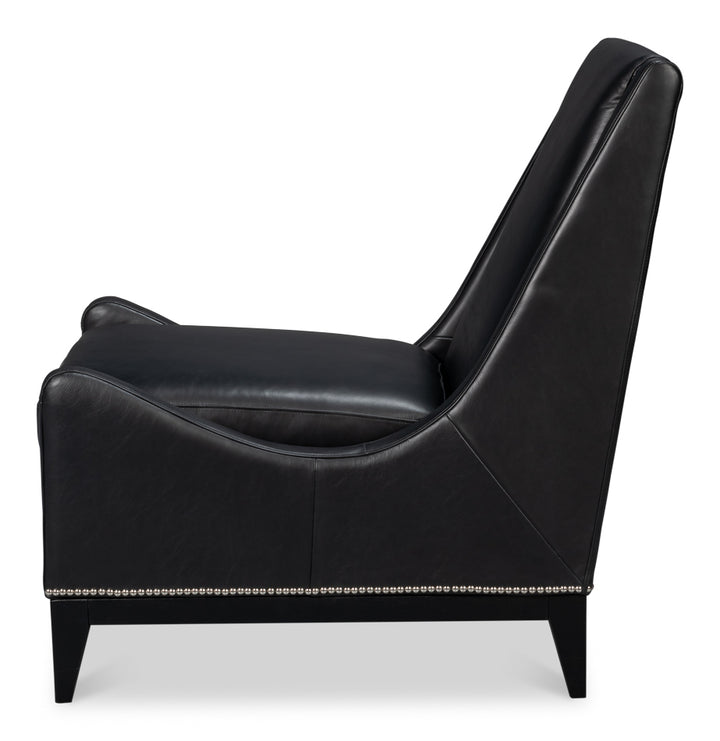 American Home Furniture | Sarreid - Brandy Accent Chair - Onyx Black