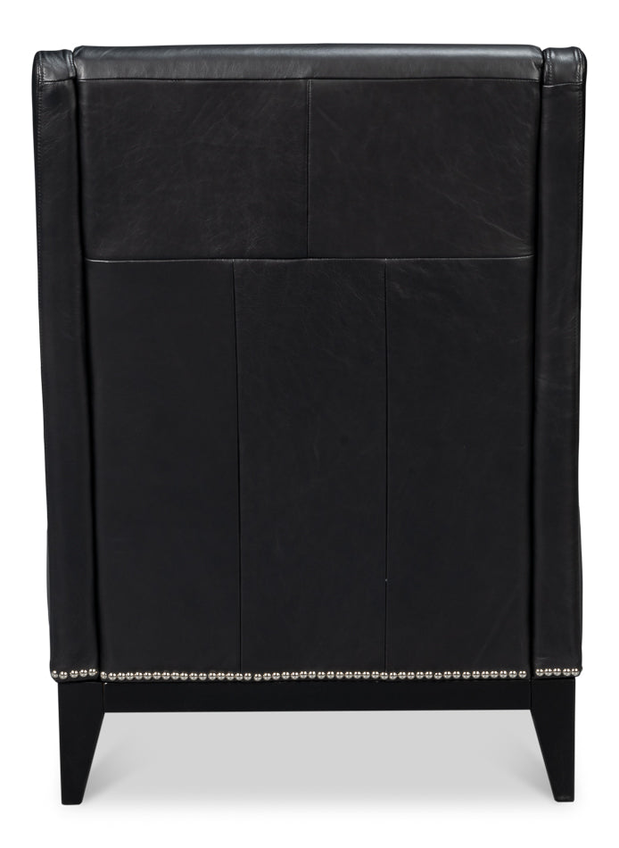 American Home Furniture | Sarreid - Brandy Accent Chair - Onyx Black