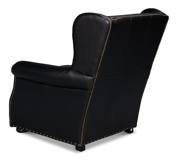 American Home Furniture | Sarreid - London Dry Accent Chair - Onyx Black