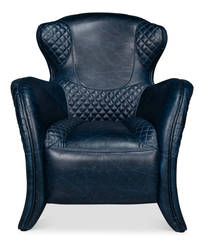 American Home Furniture | Sarreid - Hera Arm Chair - Chateau Blue