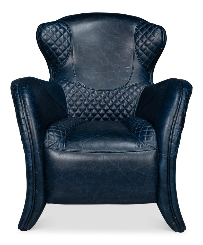 Sarreid Hera Arm Chair - Chateau Blue ACCENT + LOUNGE CHAIRS