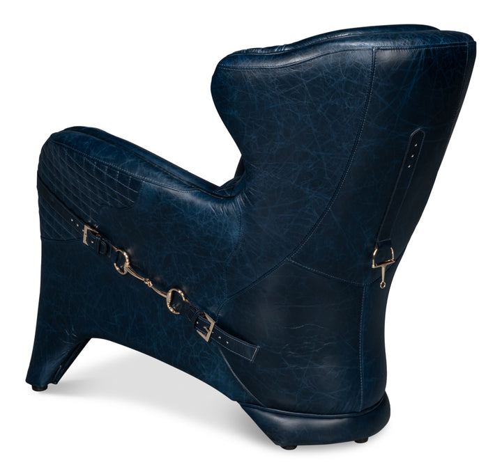 American Home Furniture | Sarreid - Hera Arm Chair - Chateau Blue