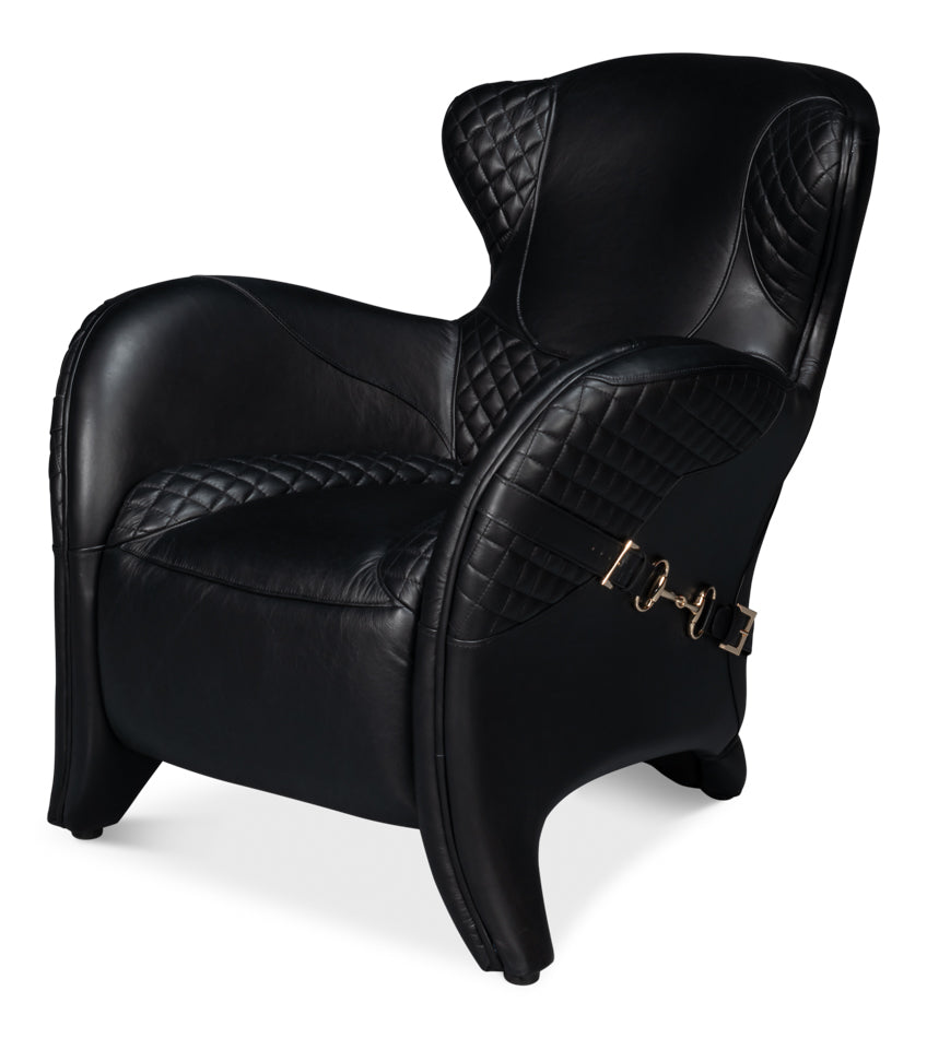 American Home Furniture | Sarreid - Hera Arm Chair - Onyx Black