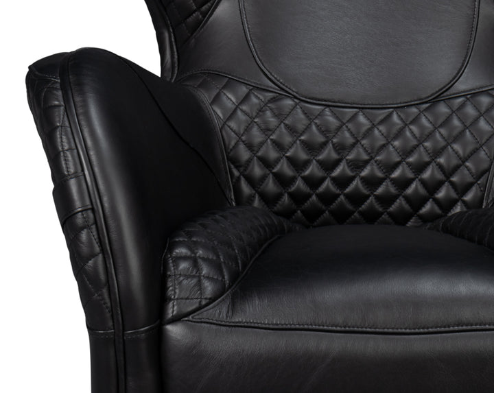 American Home Furniture | Sarreid - Hera Arm Chair - Onyx Black