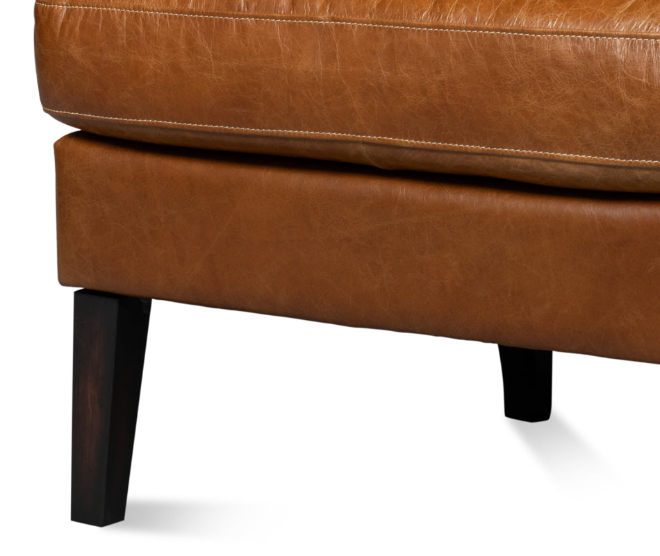 American Home Furniture | Sarreid - Elite Wing Lounge Chair - Cuba Brown