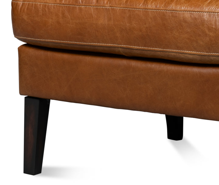American Home Furniture | Sarreid - Elite Wing Lounge Chair - Cuba Brown