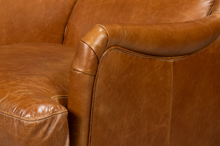 American Home Furniture | Sarreid - Elite Wing Lounge Chair - Cuba Brown