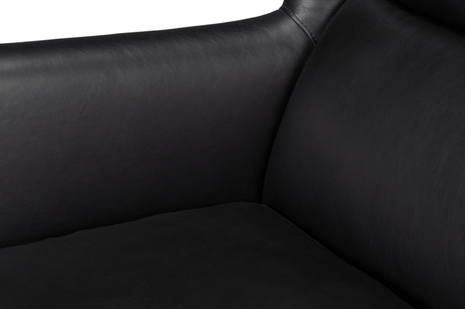 American Home Furniture | Sarreid - Elite Wing Lounge Chair - Onyx Black