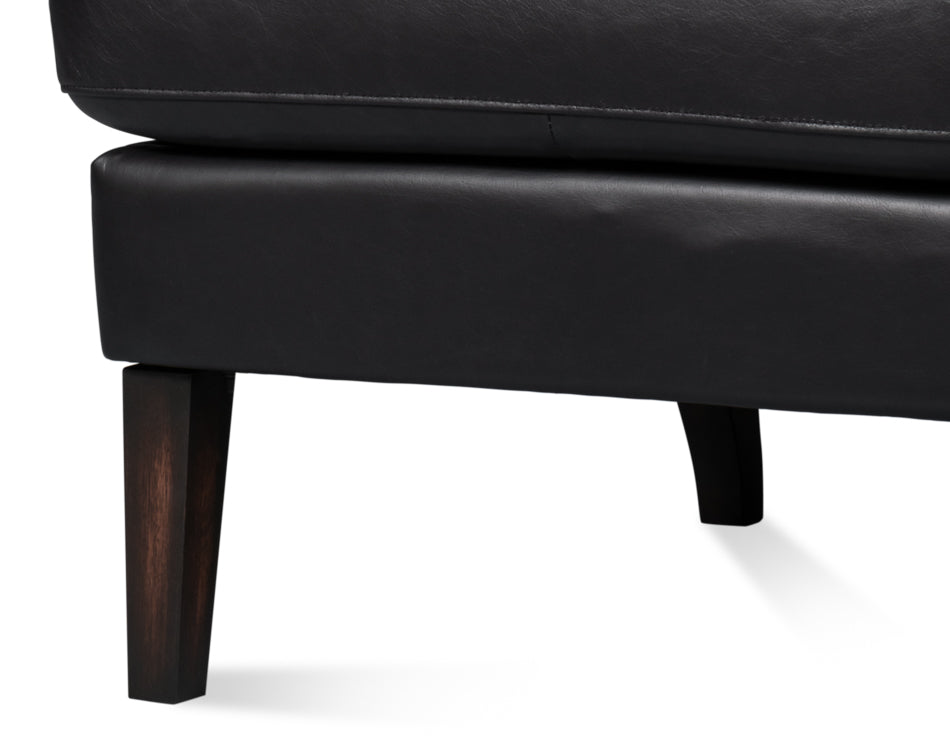 American Home Furniture | Sarreid - Elite Wing Lounge Chair - Onyx Black