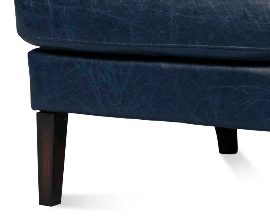 American Home Furniture | Sarreid - Elite Wing Lounge Chair - Chateau Blue
