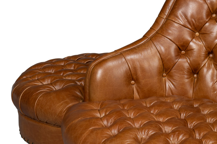 American Home Furniture | Sarreid - Lobby Sofa - Cuba Brown