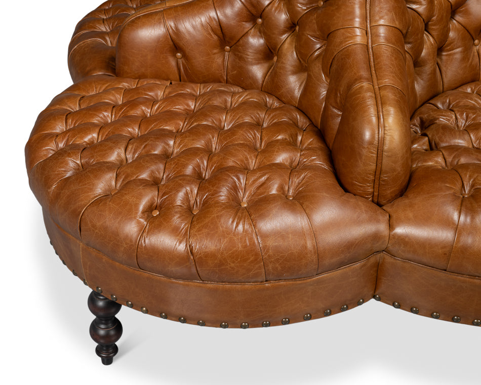 American Home Furniture | Sarreid - Lobby Sofa - Cuba Brown