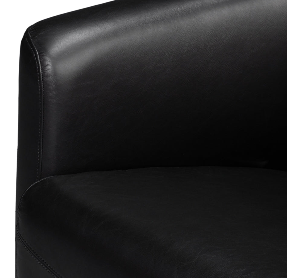 American Home Furniture | Sarreid - Mandy Arm Chair - Onyx Black