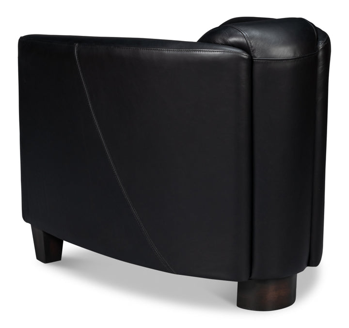 American Home Furniture | Sarreid - Mandy Arm Chair - Onyx Black