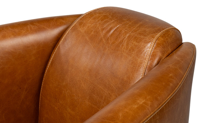 American Home Furniture | Sarreid - Mandy Arm Chair - Cuba Brown