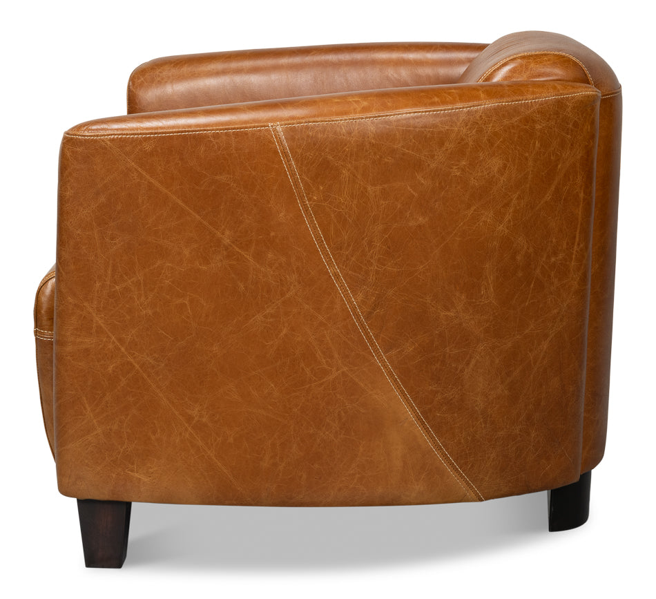 American Home Furniture | Sarreid - Mandy Arm Chair - Cuba Brown